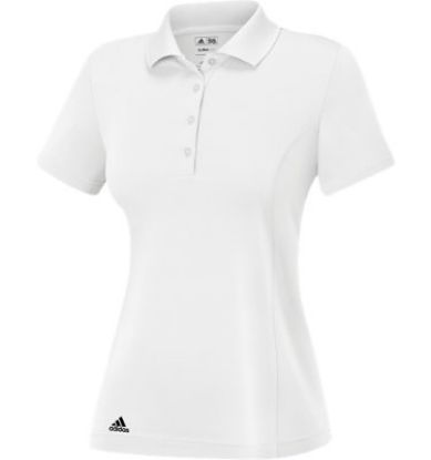Picture of Mauna Kea Resorts Adidas Ladies Puremotion Solid Jersey White Polo